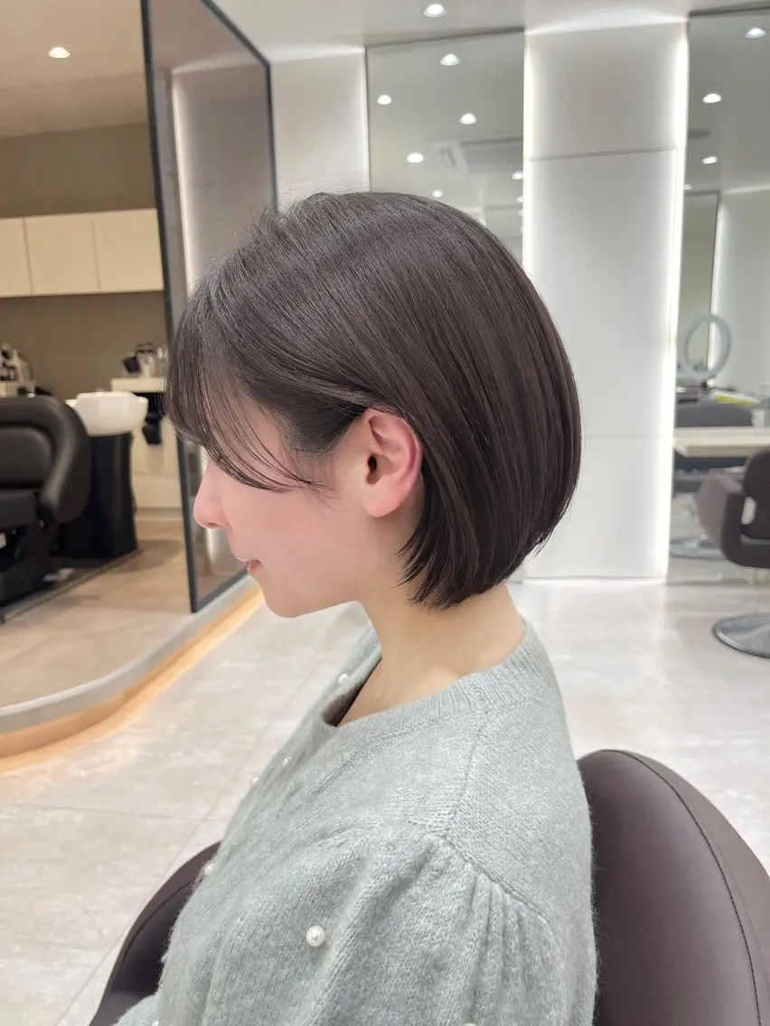 ショート ショートヘア カット 縮毛矯正 佐々木陸/ショート特 化/明るい白髪染めのヘアスタイル