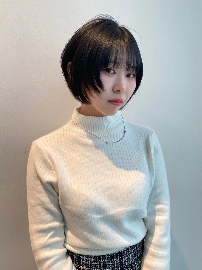 ショート カラー ボブ カット ヘアカラー トリートメント mai / linoah˚✧のヘアスタイル