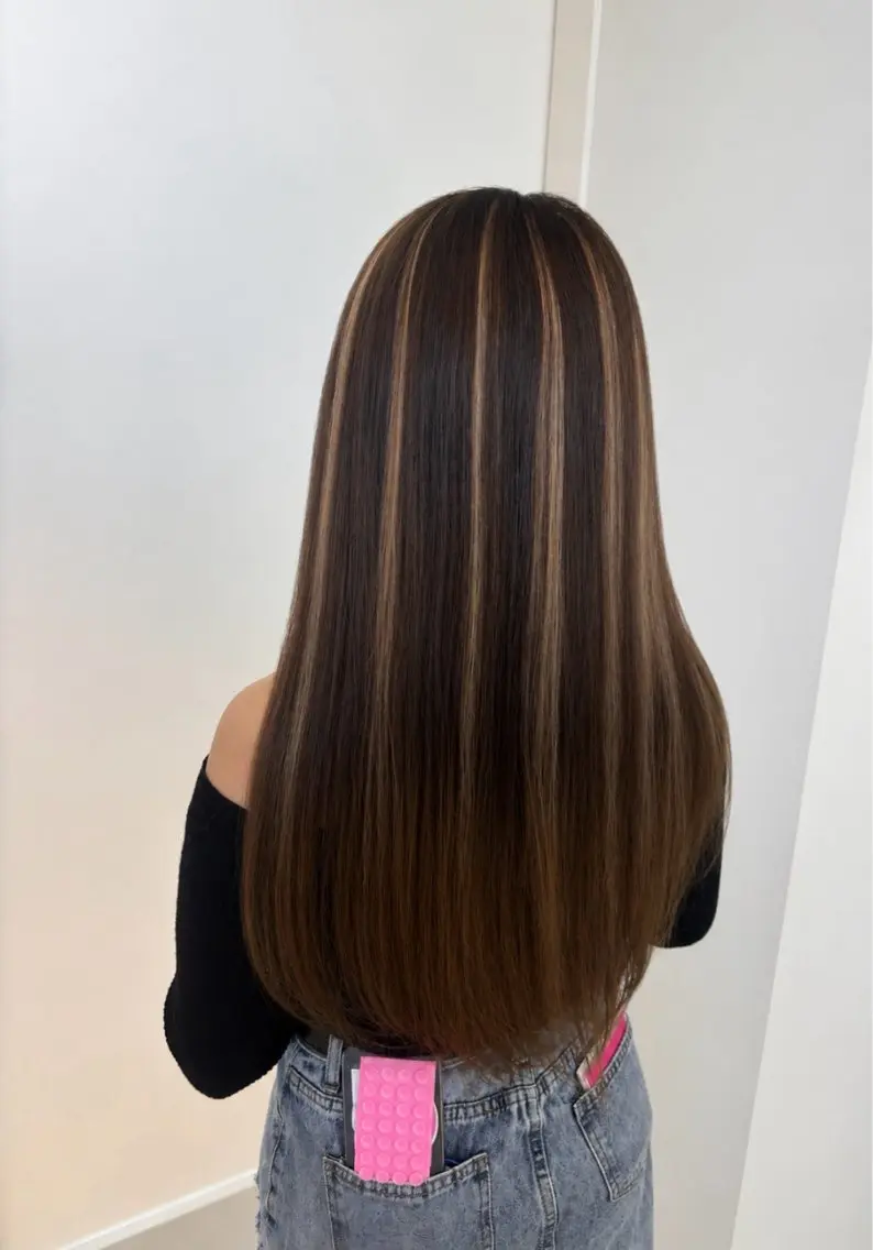 ロング シールエクステ エクステ エクステ 藤沢エクステ れんな💖のヘアスタイル