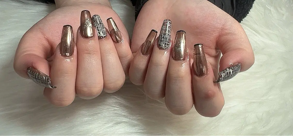 ネイル ツイードネイル Mimi Nailのネイルデザイン
