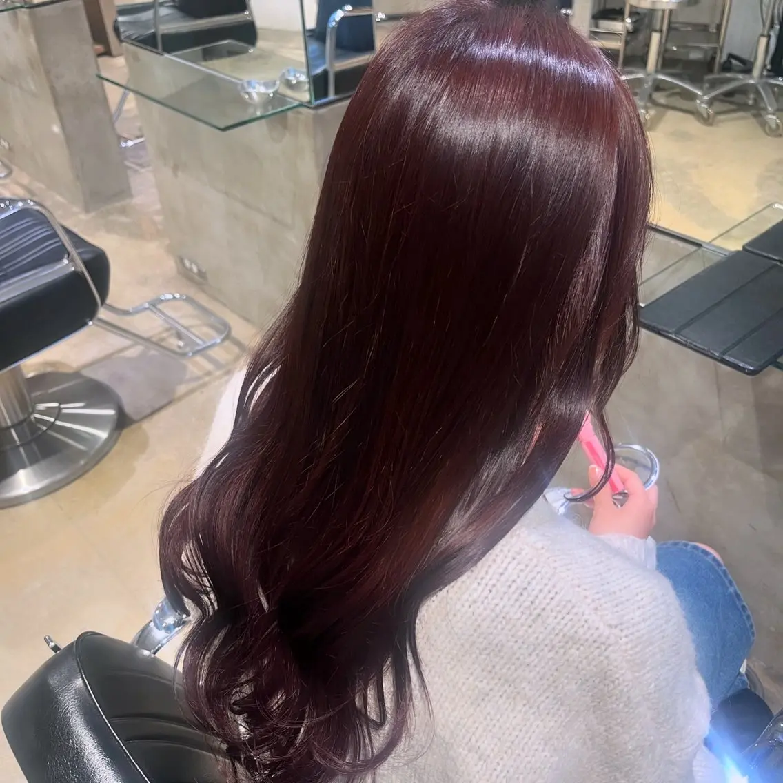 ロング カラー 長野 美沙のヘアスタイル