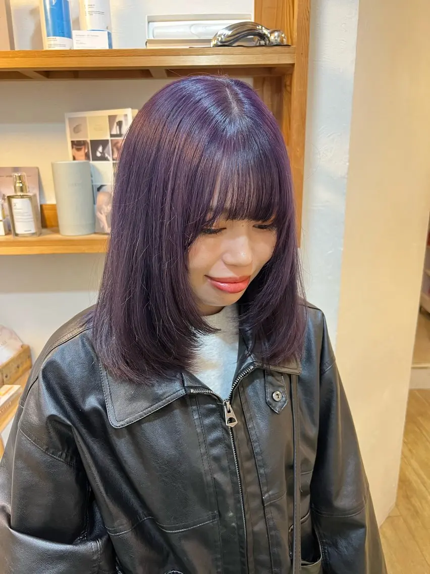 ミディアム カラー ミディアムレイヤー/ 艶カラー🎀 emiのヘアスタイル