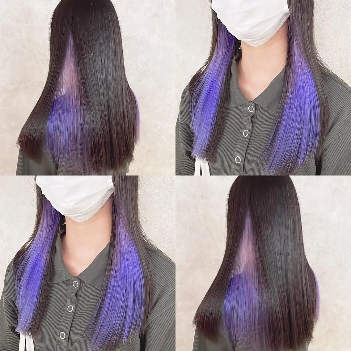 カラー デザインカラー ヘアカラー トリートメント 渋谷:インナーカラー ／🍒エリカ🍒のヘアスタイル