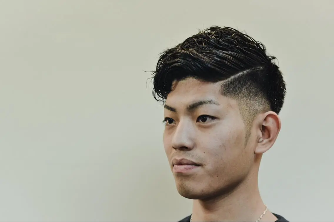 ショート パーマ メンズ フェードカット メンズパーマ 刈り上げ ニュアンスパーマ スパイラルパーマ メンズ限定✂️撮影 モデル募集！林 拓実のヘアスタイル