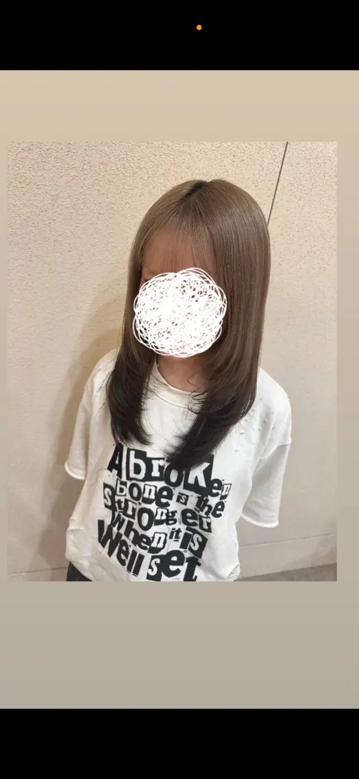 ロング 阿部 舞裕のヘアスタイル