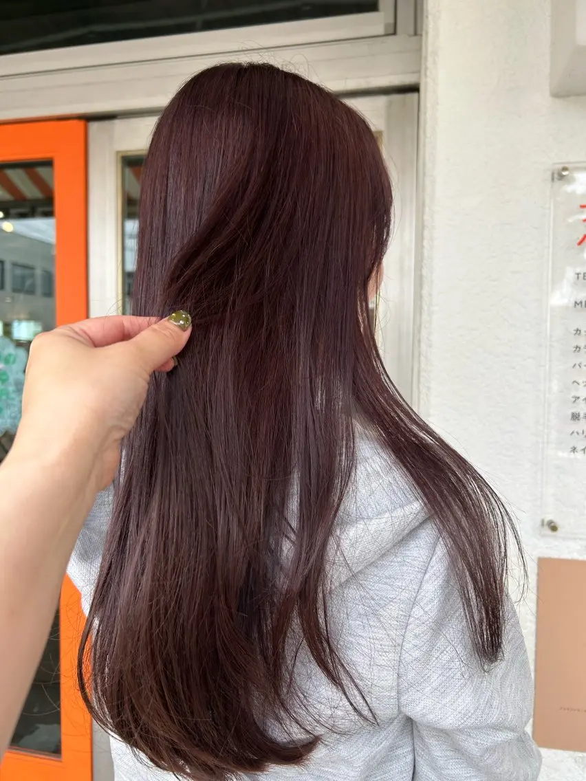 当時割引！！カット➕カラー➕オージュア2stepトリートメントの写真
