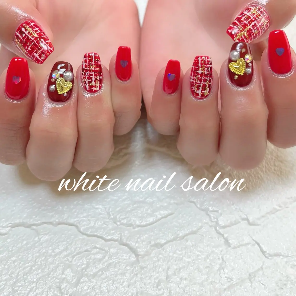 ネイル ラメ(グリッター) ハンドネイル white nail salonのネイルデザイン