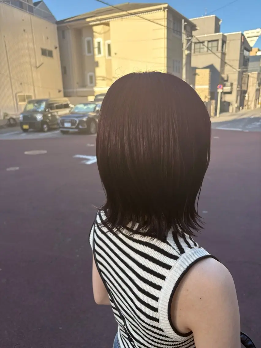 ミディアム ヘアカラー 藤倉なつみ /玉造のヘアスタイル