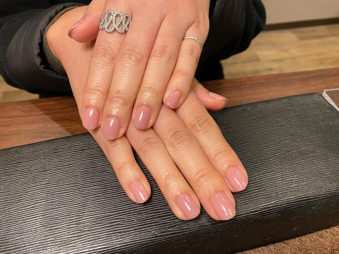 ネイル ワンカラーネイル ピンク 春ネイル NailSalon Saraのネイルデザイン