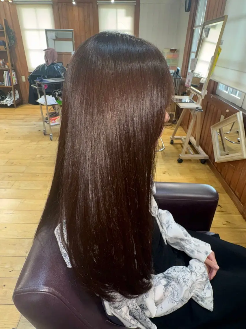 ロング カラー ブラウンカラー ロング ヘアカラー 松根 あや🐈‍⬛のヘアスタイル