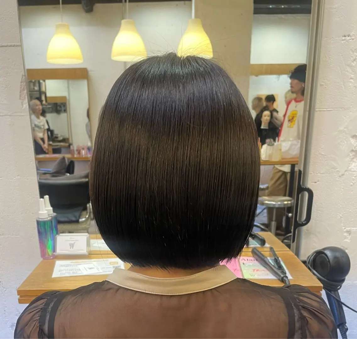 ショート ヘアセット 赤み消しカラー /美 髪☘️Reika☘️のヘアスタイル