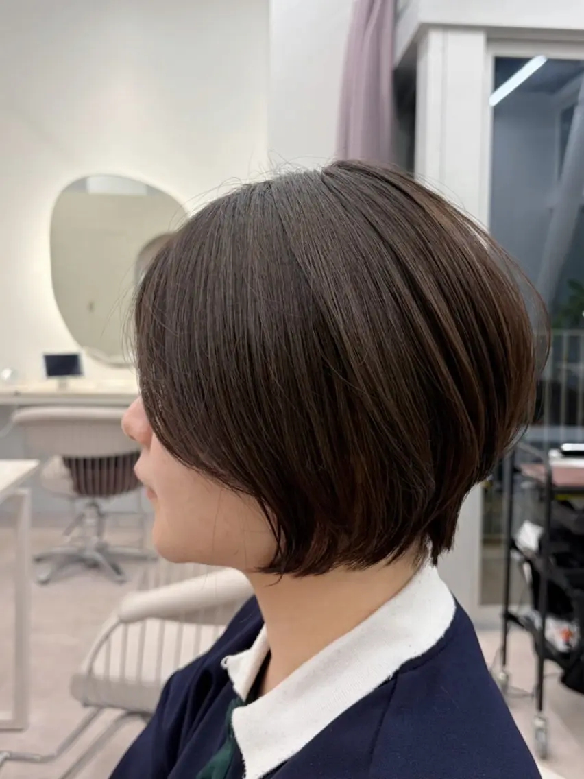 ショート カラー ショートボブ ボブ ショートヘア 似合わせカット ショートボブ🦋廣瀬のヘアスタイル