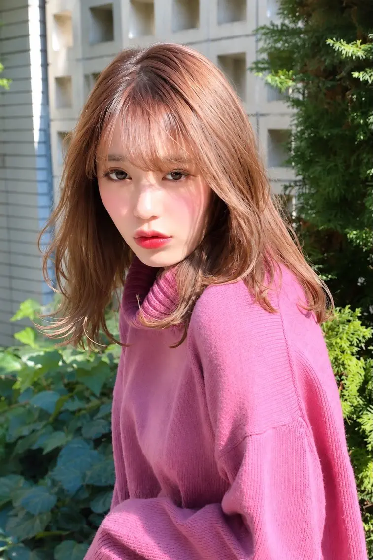 セミロング ミニモ人気①位🥇 似合わせ×髪質改善のヘアスタイル