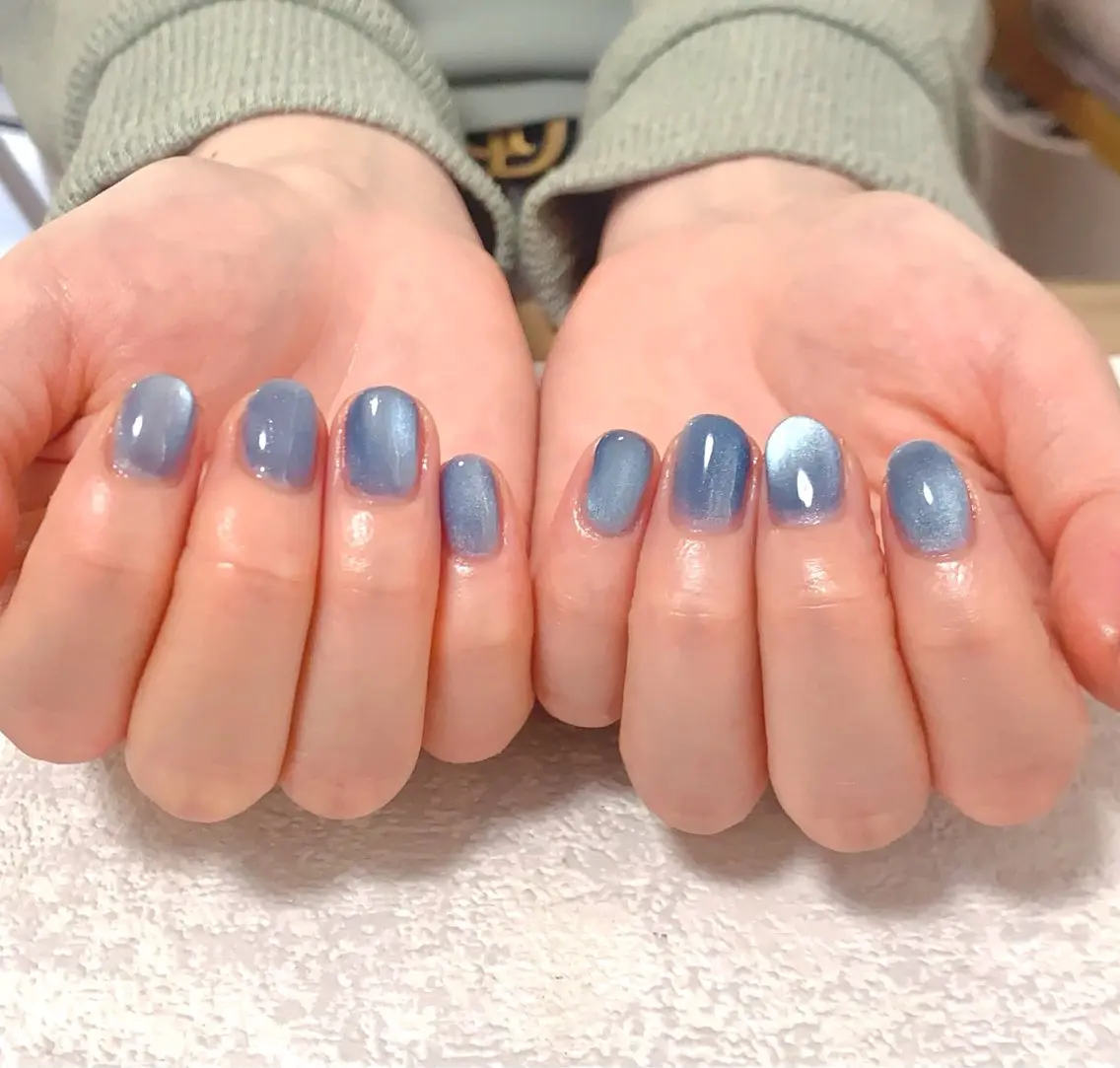 ネイル オーロラネイル フットネイル フレンチネイル ジェルネイル 韓国ネイル ハンドネイル mogunail &blowのネイルデザイン