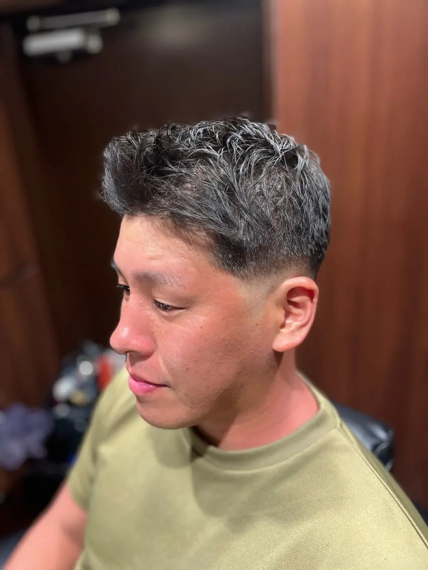 ショート メンズ フェードカット 宮崎 陽樹のヘアスタイル