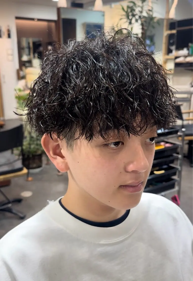 パーマ メンズ メンズメッシュ メンズパーマ カット パーマ 年間2000名担当◎ パーマ職人/仲原佑樹のヘアスタイル