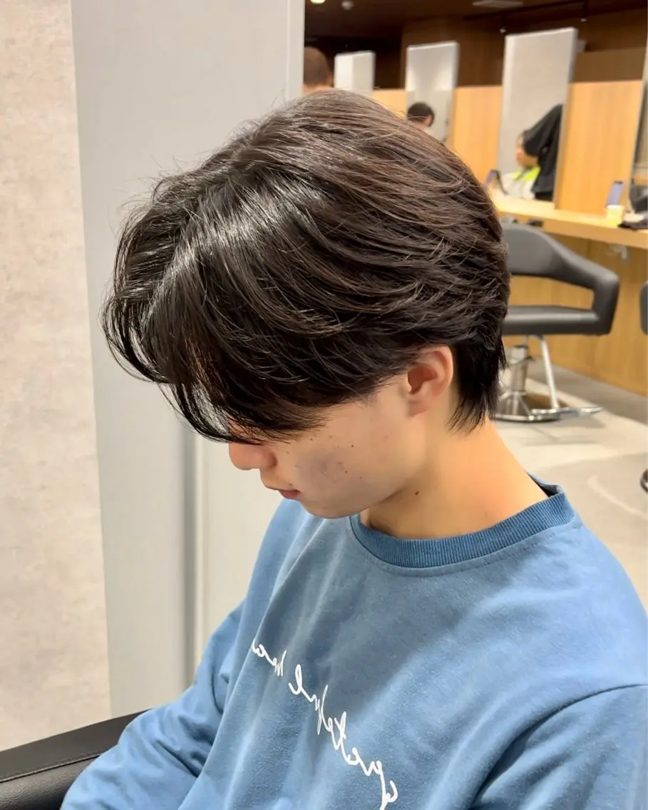 ショート パーマ メンズ センターパート ニュアンスパーマ トレンド🔥メンズ 特化⚡️網野裕希のヘアスタイル