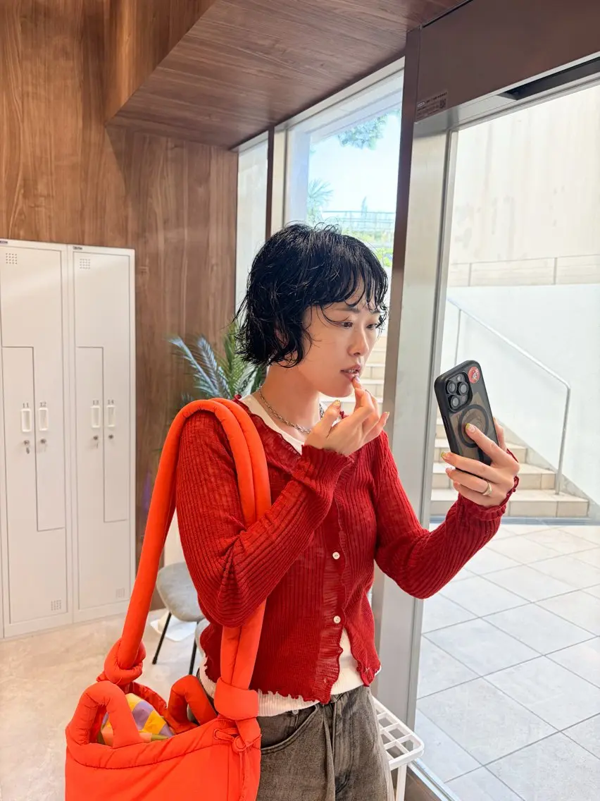 ミディアム パーマ ミディアムパーマ ボブ 煙山 恭介のヘアスタイル