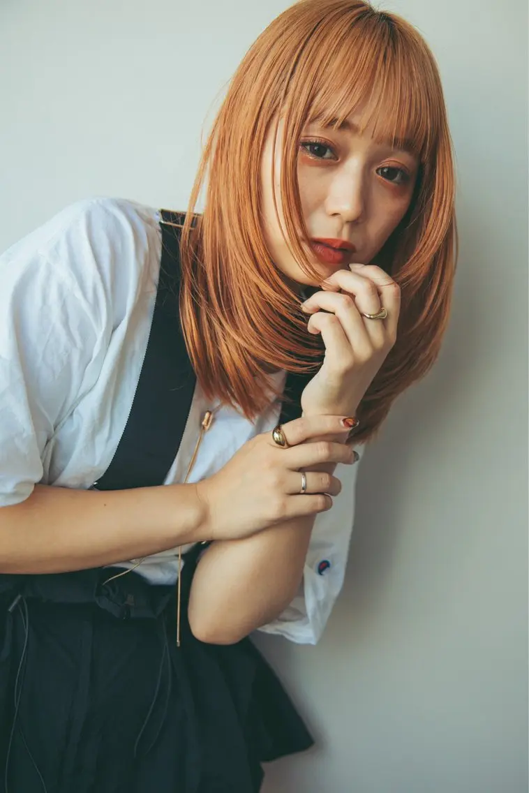 ミディアム ミディアムパーマ ハイライト 髪質改善 トリートメント カット ヘアカラー トリートメント Luana / 公式 / 大通のヘアスタイル