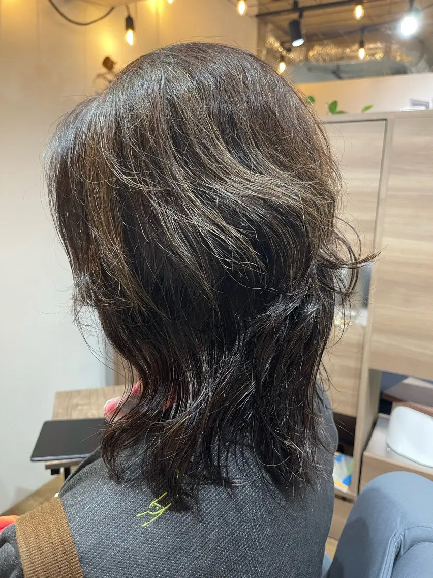 ミディアム 林 亮太のヘアスタイル