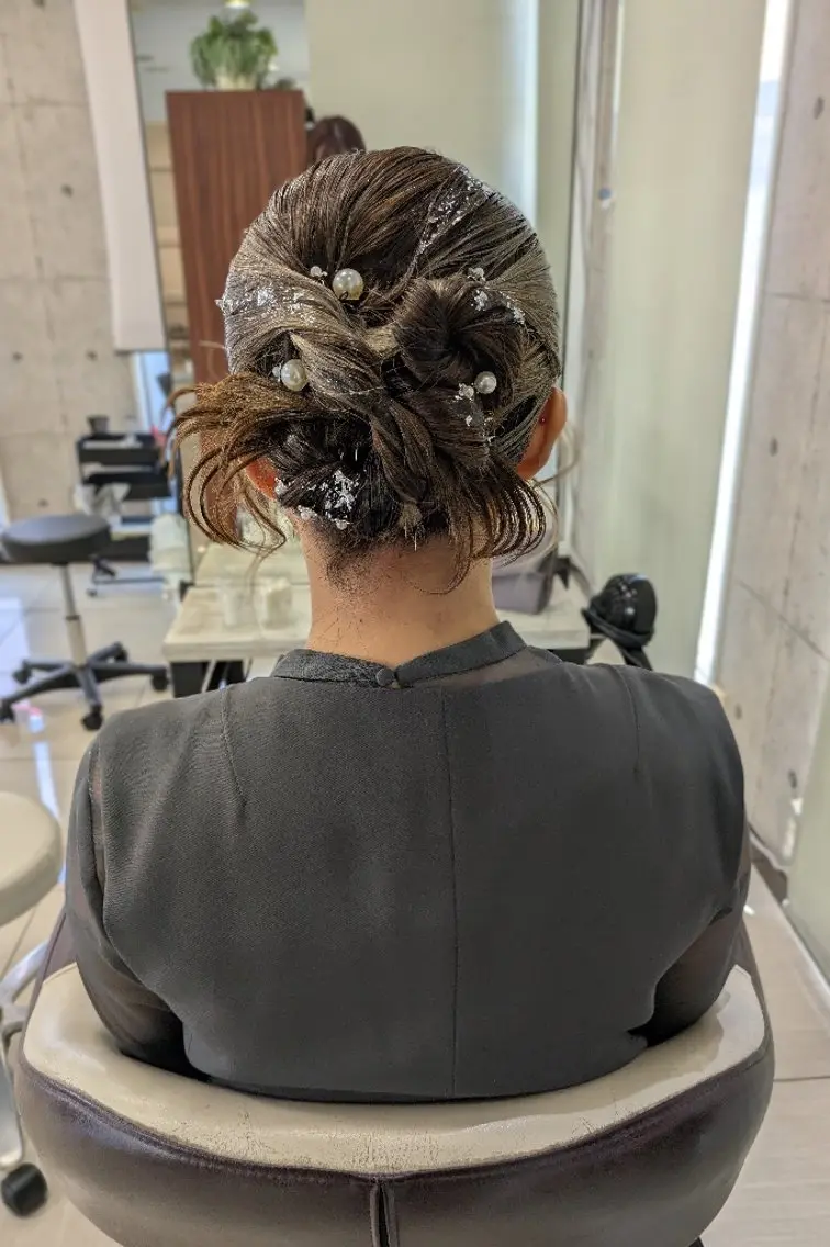 セミロング ヘアセット 小林 凜のヘアスタイル