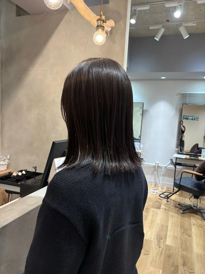 ミディアム こうやま みるのヘアスタイル