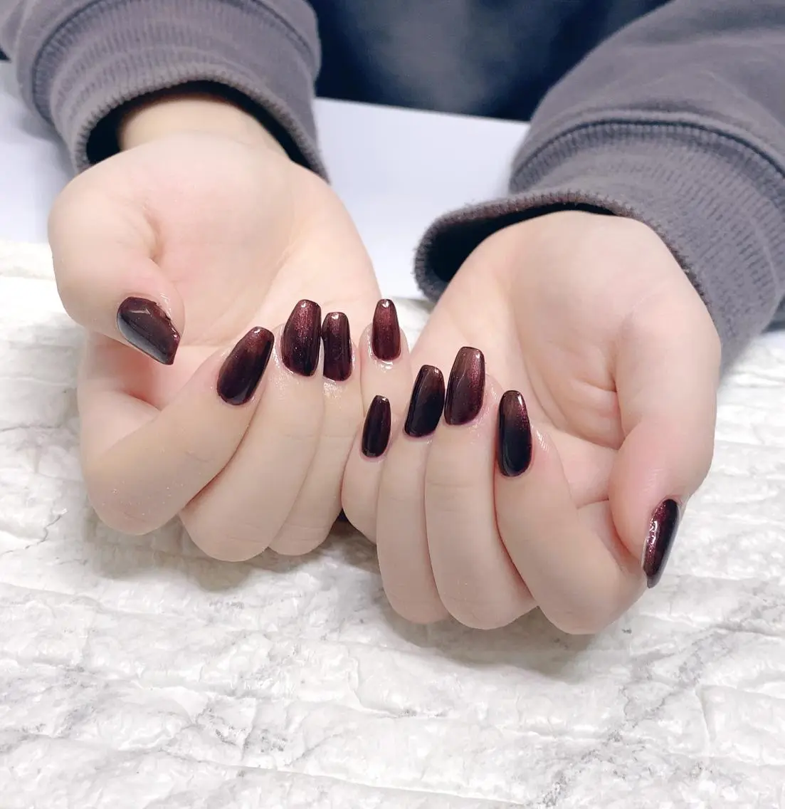 ネイル ワンカラーネイル ハンドネイル yochi nailのネイルデザイン