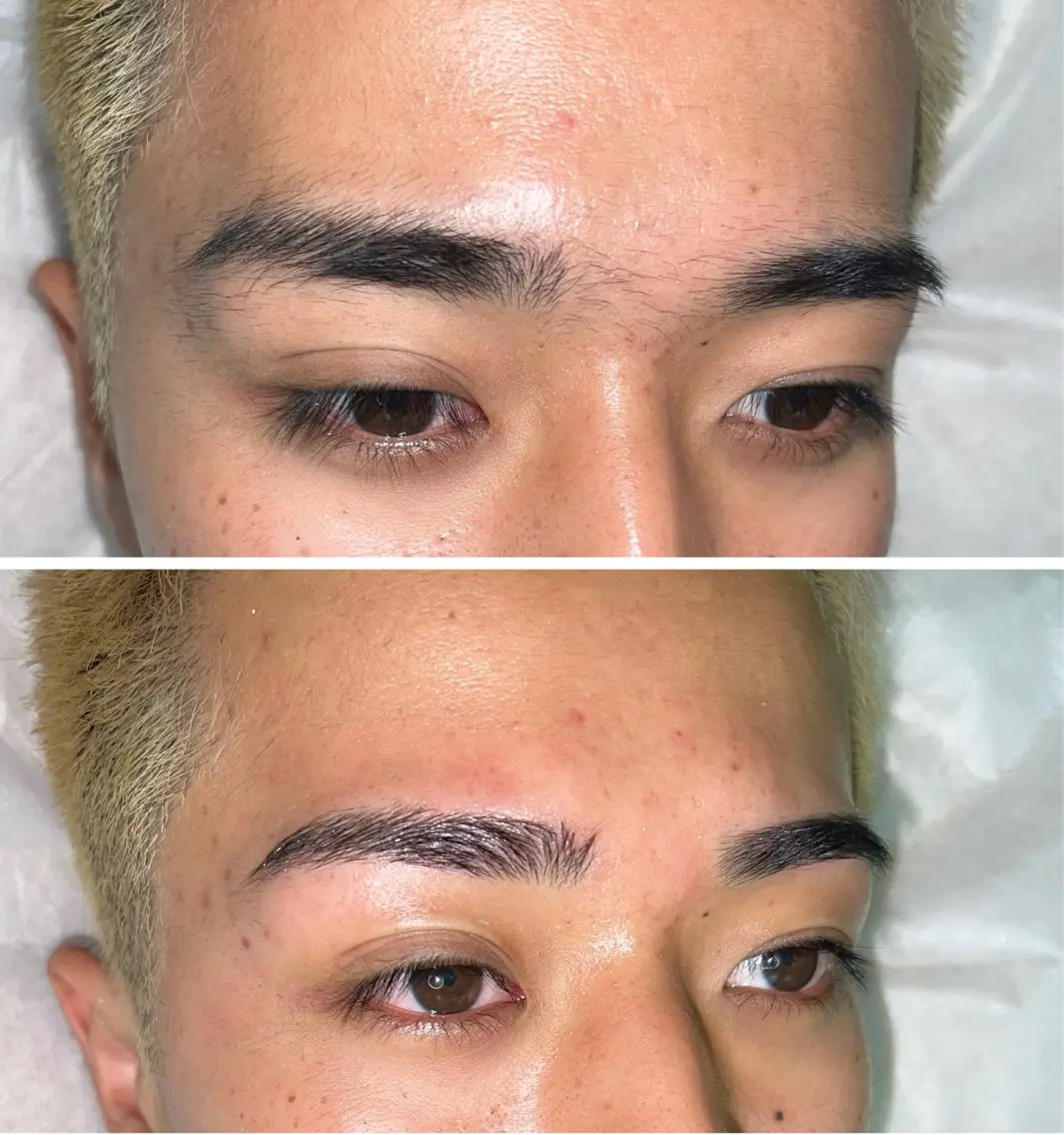 【5週間以内再来】似合わせ眉毛WAX 間引き ¥6000男性の写真