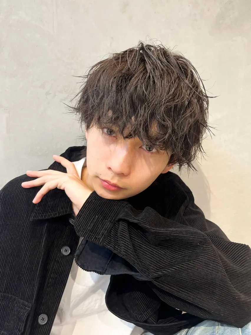 【ご新規様】メンズカット+ツイスパ、波巻きパーマ+炭酸シャンプー[横浜/メンズパーマ/ツイスパ/波巻き]の写真