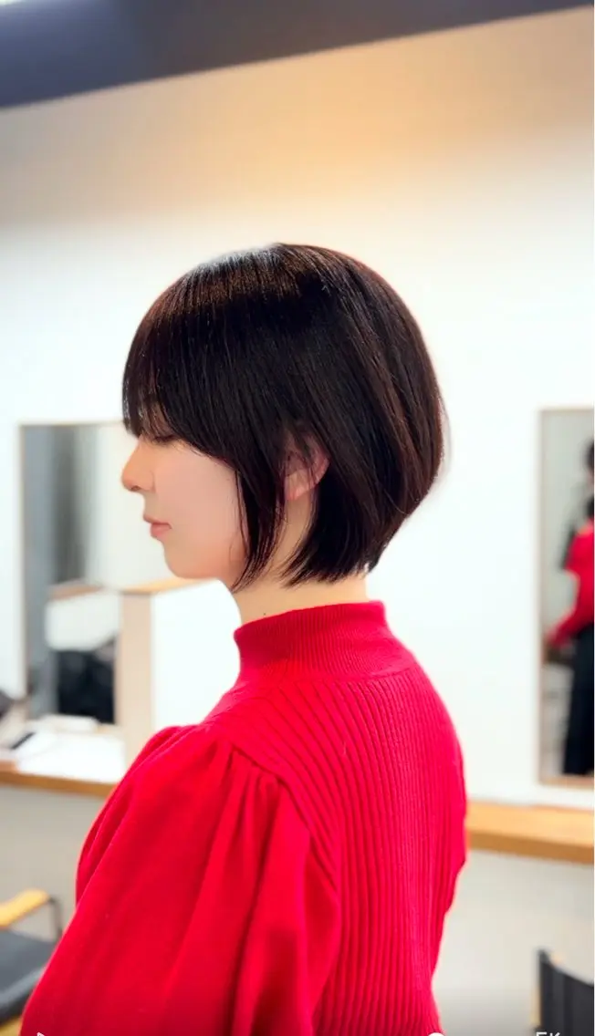 ショート カラー ボブ ショートヘア カット ヘアカラー トリートメント 表参道【髪質改善】 宮嶋勇太のヘアスタイル