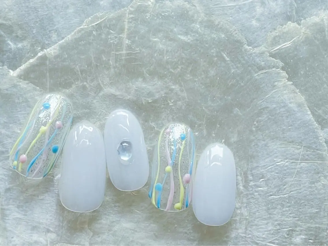 ネイル フットネイル ジェルネイル メンズネイル ワンカラーネイル パラジェル kiki nail たまプラーザのネイルデザイン