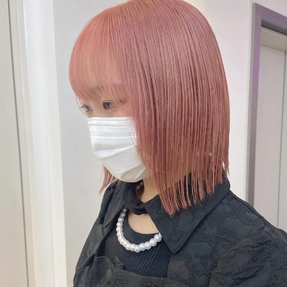 ロング カラー ヘアアレンジ ピンクカラー 天神レイヤーカット No.1💖マユカのヘアスタイル