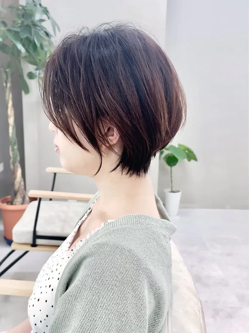 ショート カラー カット ヘアカラー ショート/レイヤー /札幌/小山内のヘアスタイル