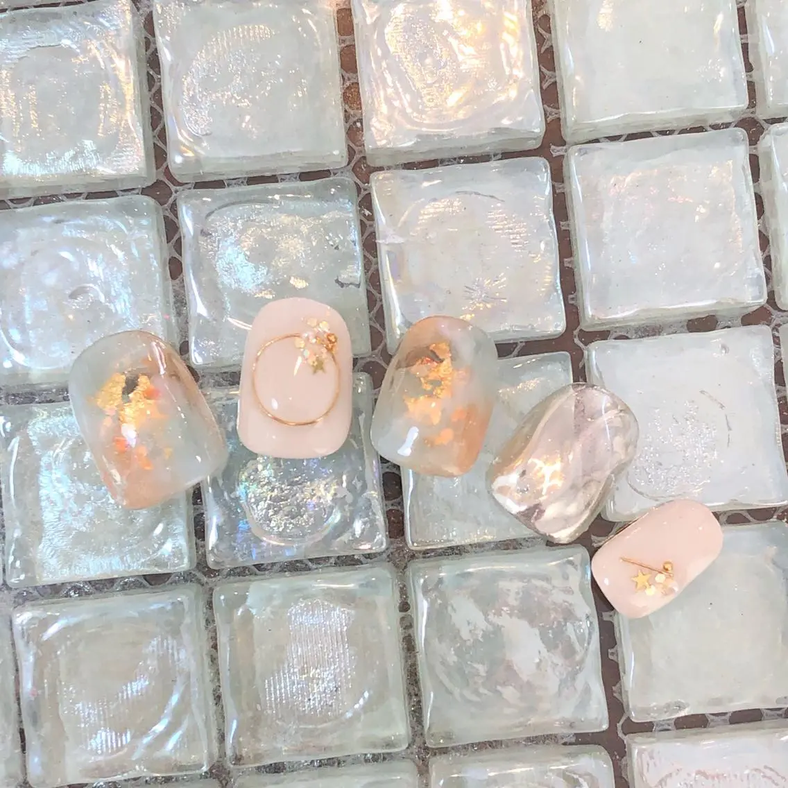 ネイル クリアネイル ニュアンスネイル 春ネイル ハンドネイル 工藤 理恵のネイルデザイン