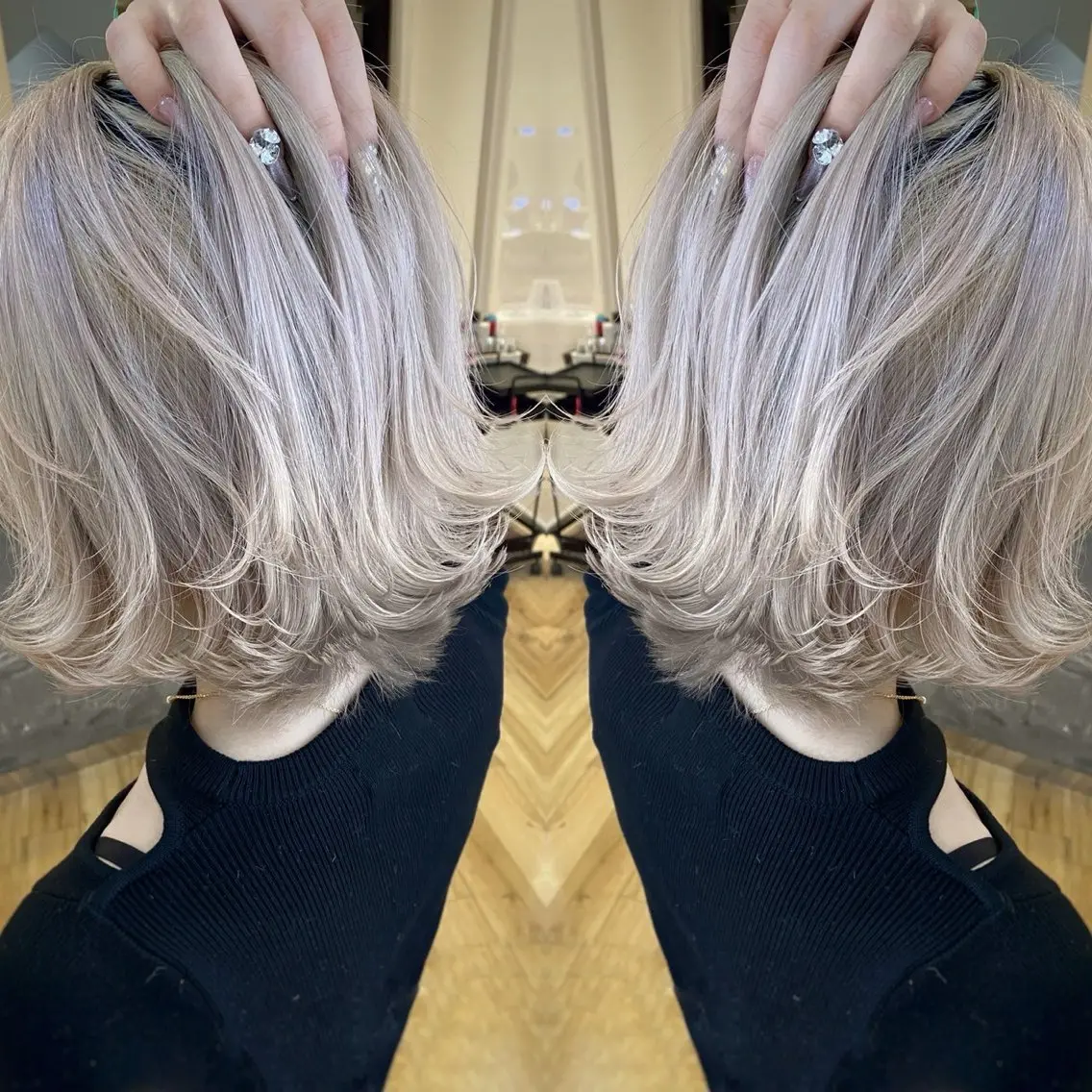 ミディアム カラー AVANCE泉大津店 加茂瑞希のヘアスタイル