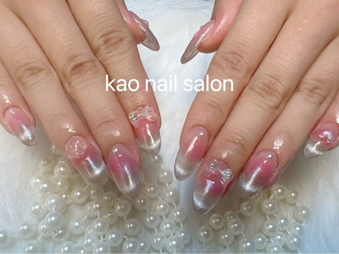 ネイル ハンドネイル kao nail マグネット/長さだしのネイルデザイン