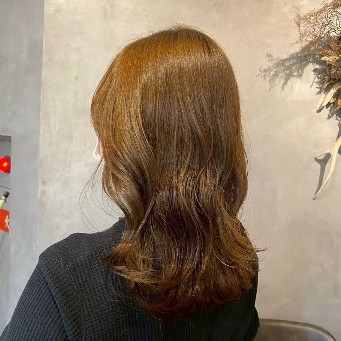 セミロング カラー ベージュカラー 透明感カラー カット ヘアカラー 🌸艶カラー/似合わ せカット/サクラ🌸のヘアスタイル
