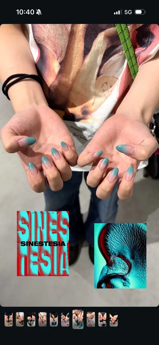 ネイル グラデーション ハンドネイル MYU🪷.⋆ eye.nailのネイルデザイン