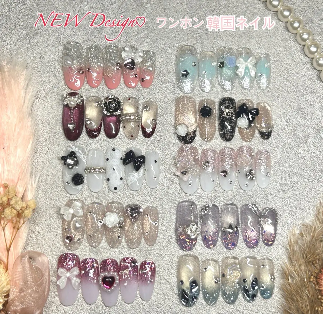 流行ネイル💅韓国・ワンホンネイル💓新作デザイン追加🫶の写真