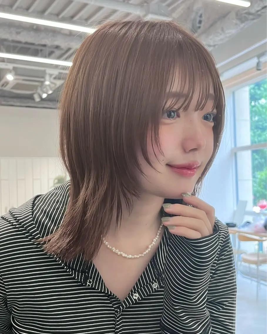 ショート カラー パーマ 縮毛矯正 透明感カラー / 縮毛矯正 首藤大翔のヘアスタイル