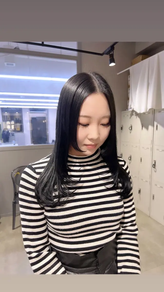 ロング カラー パーマ ヘアアレンジ メンズ 上品＆韓国風 🥀海心🥀のヘアスタイル