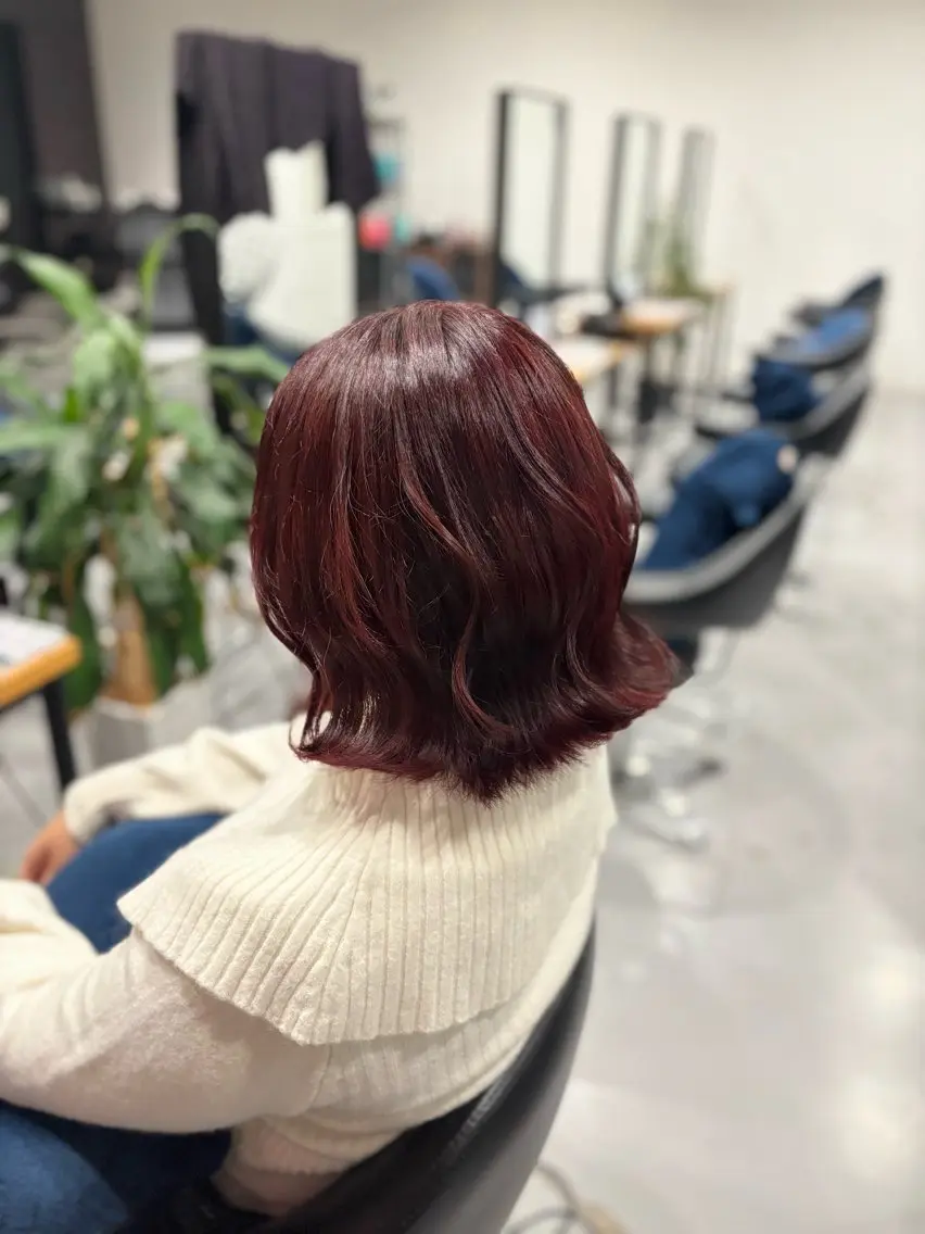 ミディアム カラー カット ヘアカラー 山路 結花のヘアスタイル