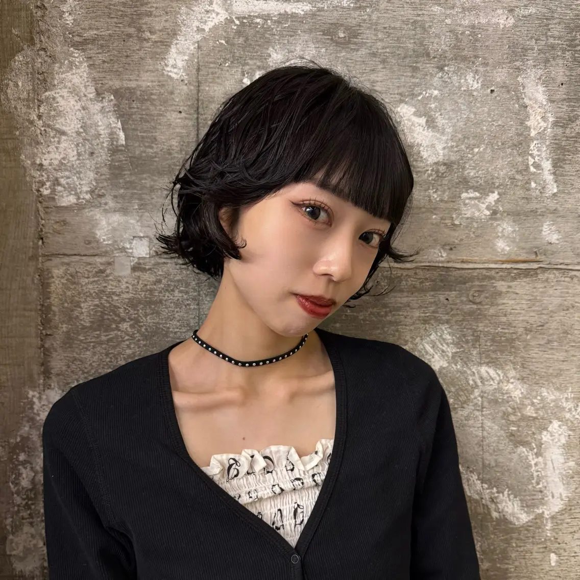 ショート パーマ ボブ/ニュアンス パーマ/sen🩶のヘアスタイル
