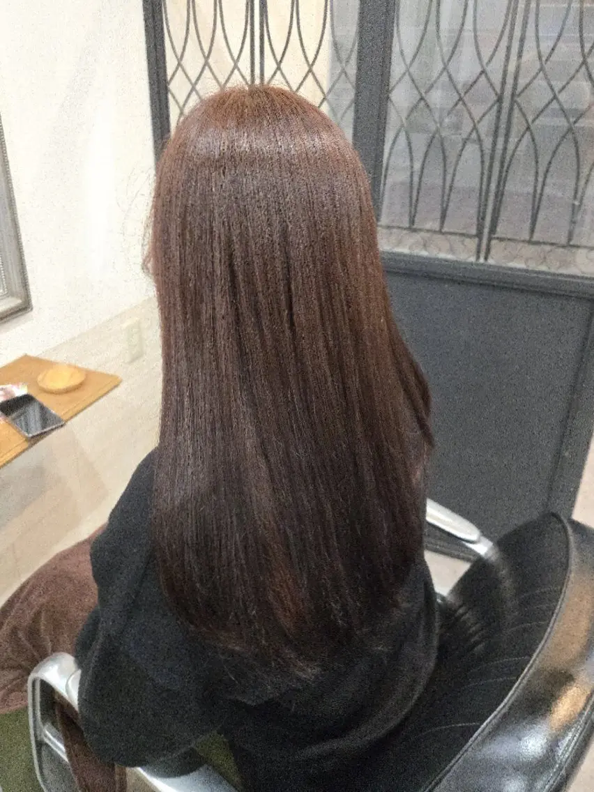 ロング カラー ヘアカラー トリートメント 暖色🍎透明感カラー 🩵小林かりんのヘアスタイル