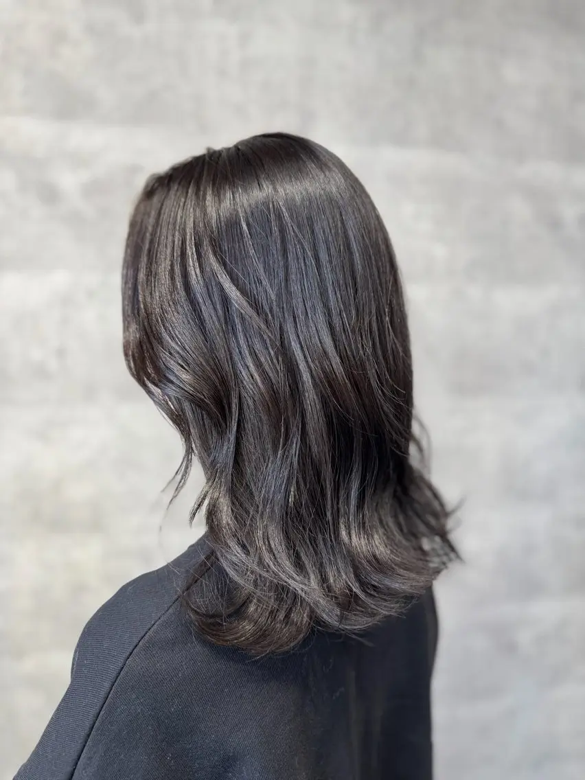 ミディアム ヘアカラー MAHIRO 渋谷のヘアスタイル