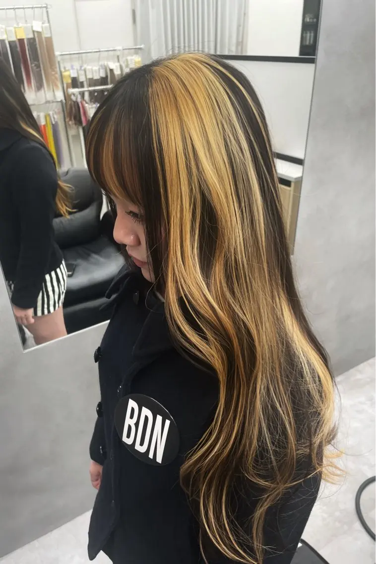 ロング 🇨🇳ハイトーン ワンホン🇰🇷ななのヘアスタイル