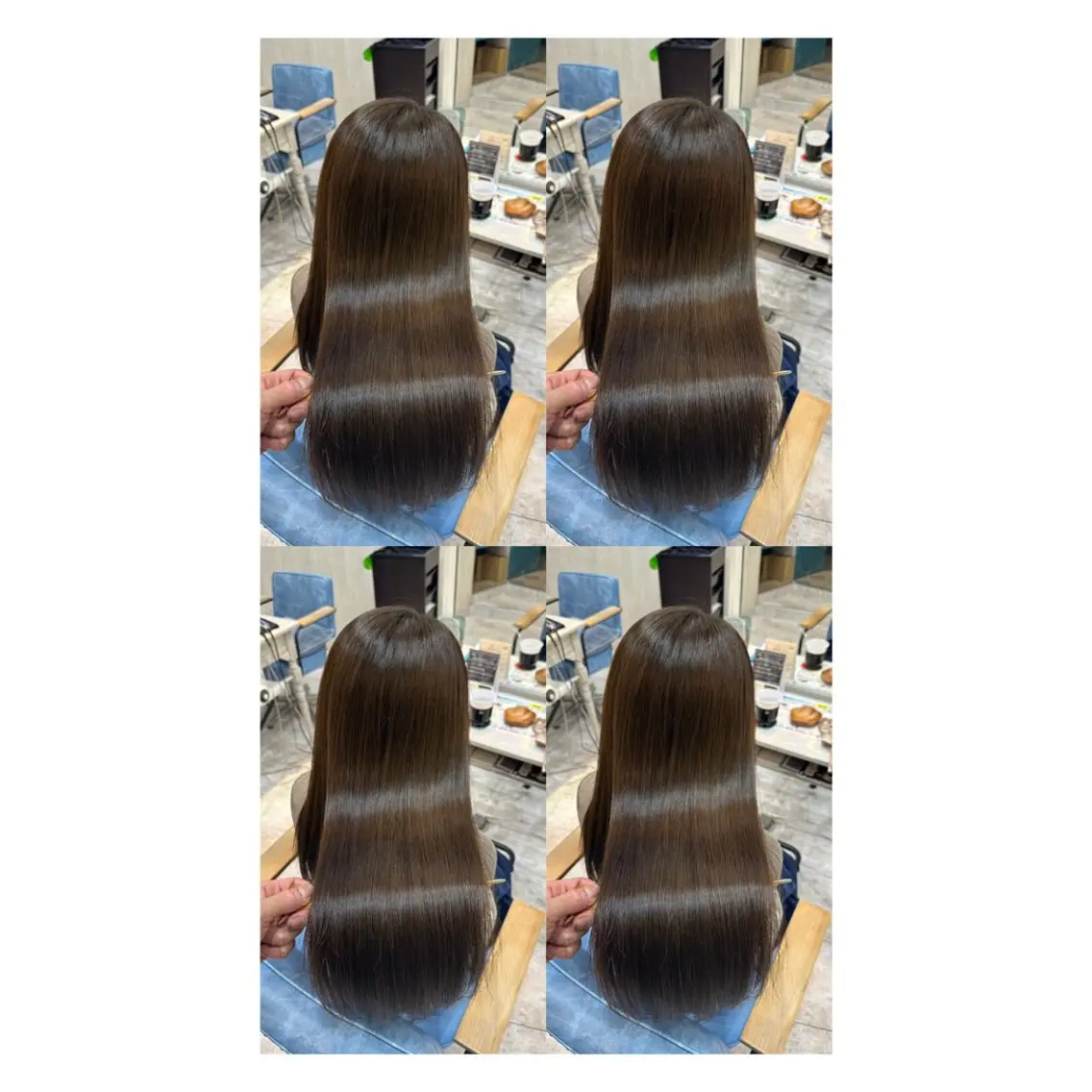 ロング カラー 透明感カラー 髪質改善 縮毛矯正 トリートメント ヘアカラー トリートメント 店長✨レイヤー✖️ 髪質改善✖️韓国ヘアのヘアスタイル