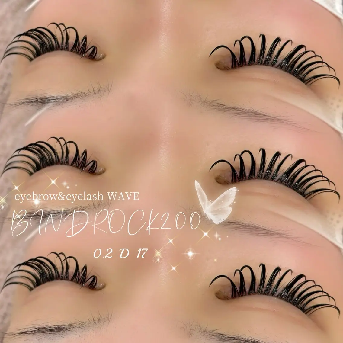 マツエク・マツパ バインドロック 束感まつ毛 Dカール 韓国風マツエク brow&lash WAVEのマツエク・マツパデザイン