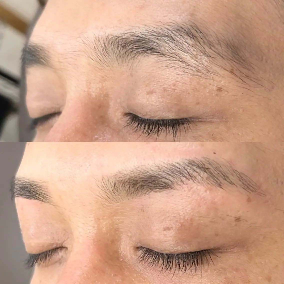 アイブロウ メンズアイブロウ 眉毛ワックス脱毛 ワックス脱毛 kurel_ komakiのヘアスタイル