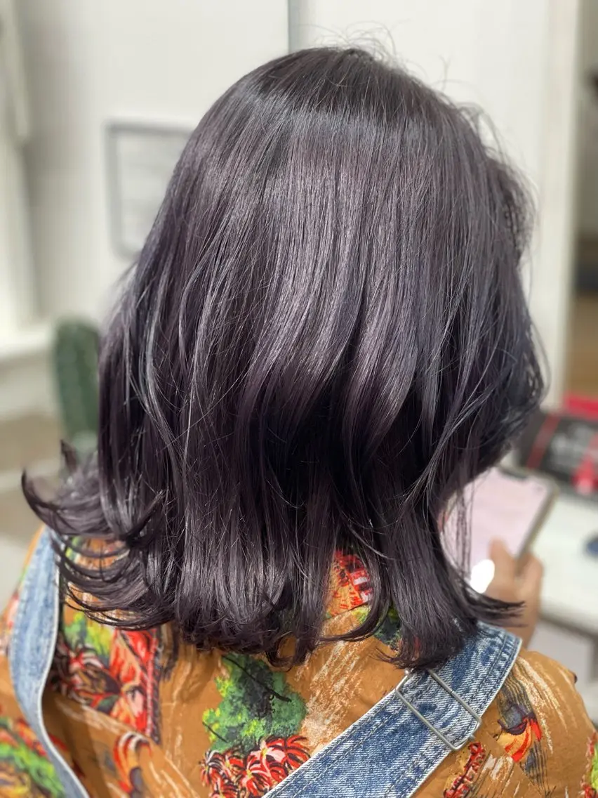 セミロング カラー Snaly カラー特化ページのヘアスタイル